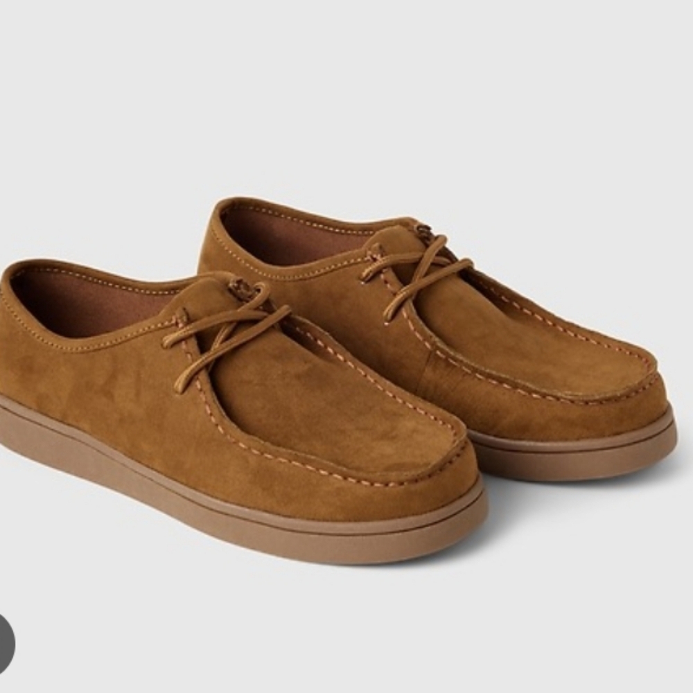 NEW Gap Kids Suede Look Moc Boots Boys Sz 3